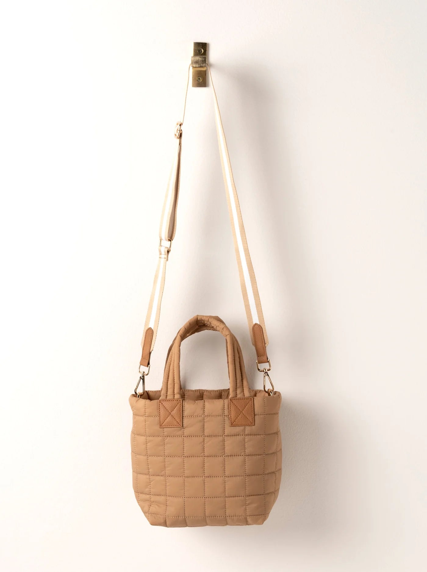 Tan Ezra Mini Tote Cross-Body