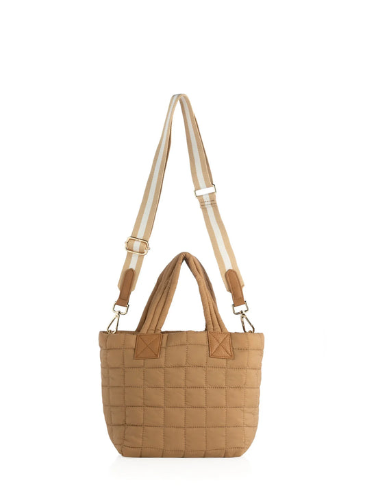 Tan Ezra Mini Tote Cross-Body
