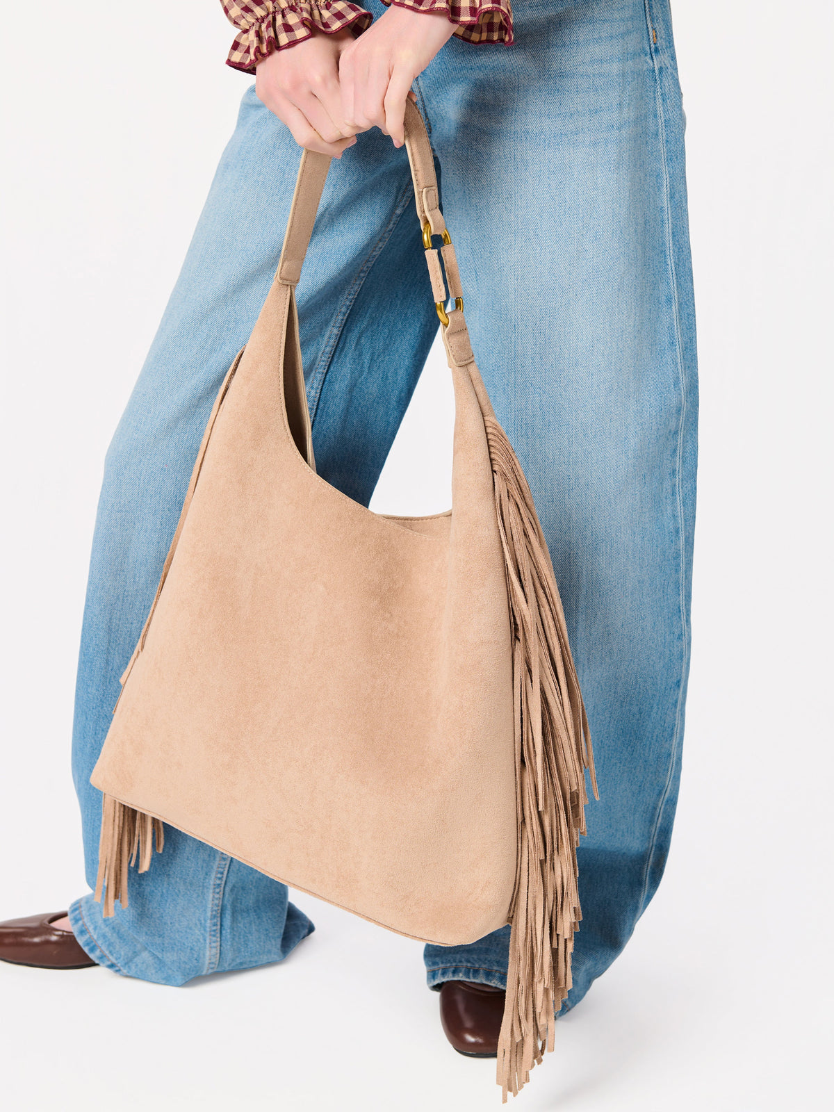 Shiraleah Janis Hobo in Clay, interior view