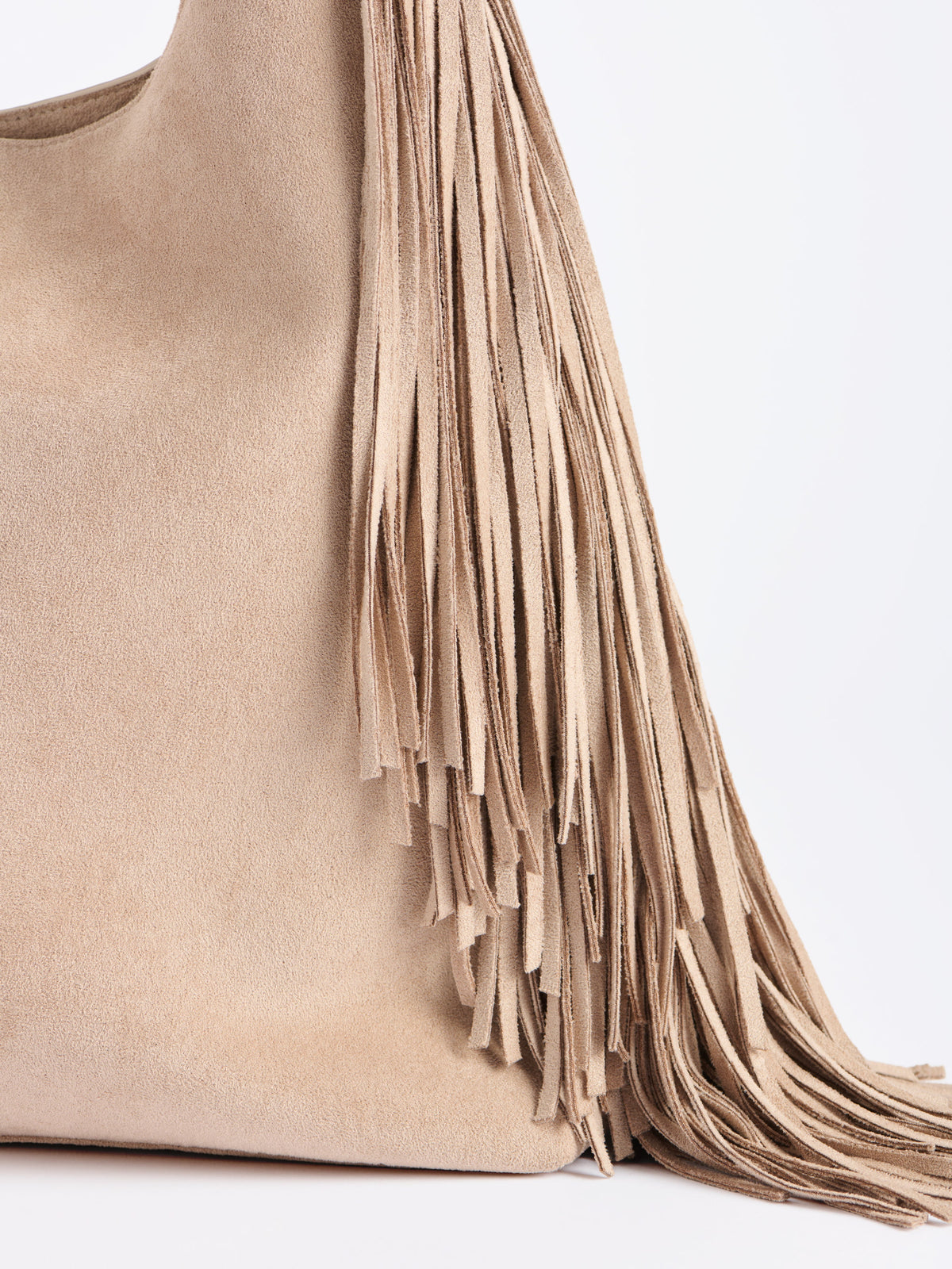 Shiraleah Janis Fringe Hobo Bag in Clay lifestyle