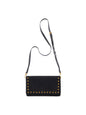 Shiraleah Lennon Studded Crossbody Wristlet in Black, front view