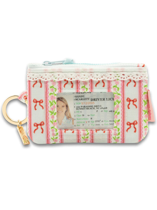 Simply Southern Bow Stripe ID Wristlet