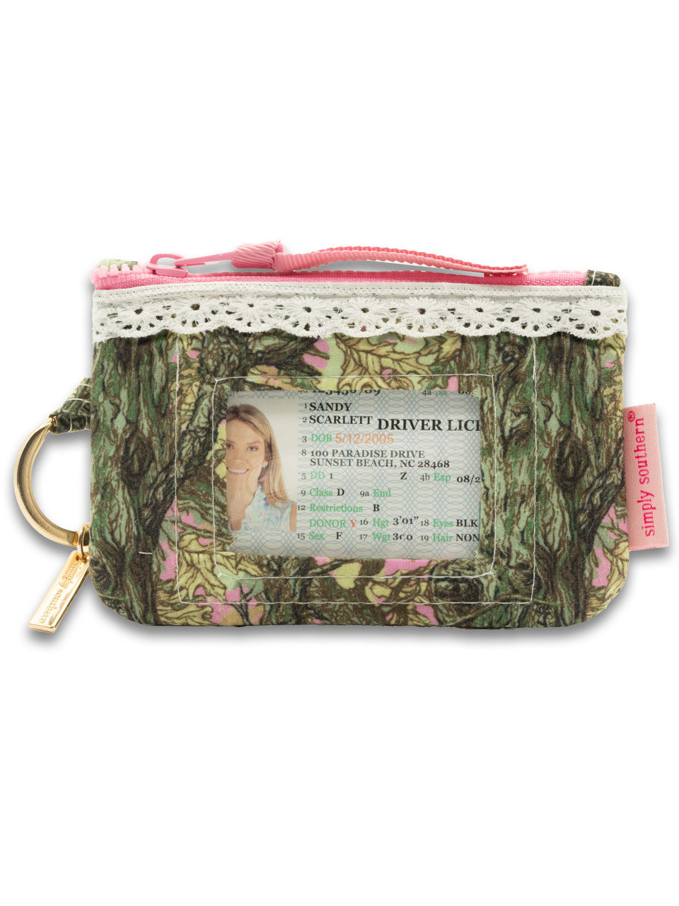 Simply Southern Pink Camo ID Wristlet