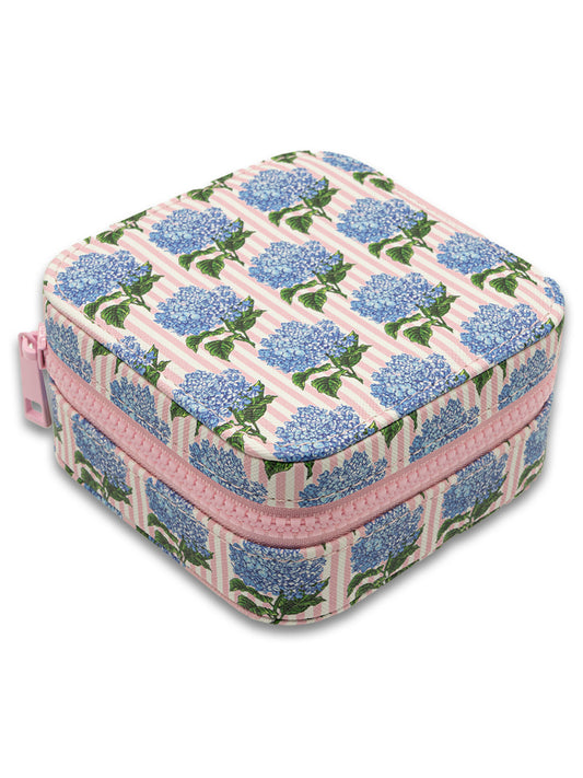 Simply Southern Quilted Hydrangea Pink Travel Jewelry Box