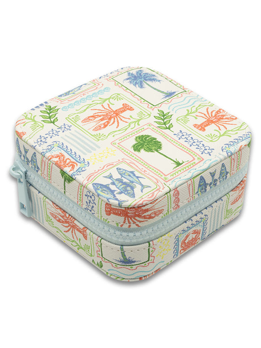 Simply Southern Quilted SeaPatch Travel Jewelry Box