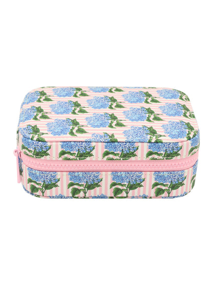 Simply Southern Quilted Hydrangea Pink Light Up Jewelry Travel Case