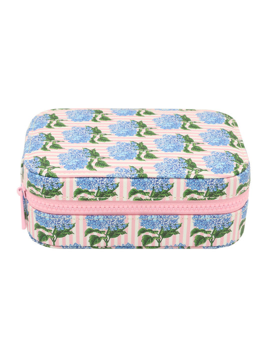 Simply Southern Quilted Hydrangea Pink Light Up Jewelry Travel Case