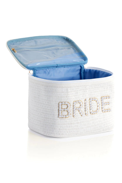 White "Bride" Cosmetic Case