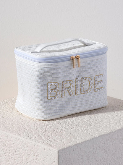 White "Bride" Cosmetic Case