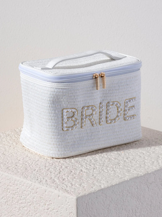 White "Bride" Cosmetic Case