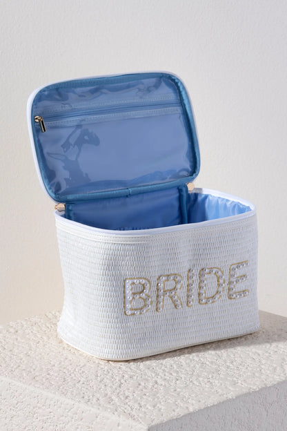 White "Bride" Cosmetic Case
