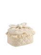 Beige Ruffle Cosmetic Case