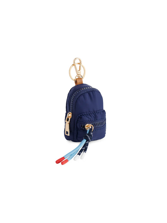 Navy Ezra Mini Backpack Bag Charm