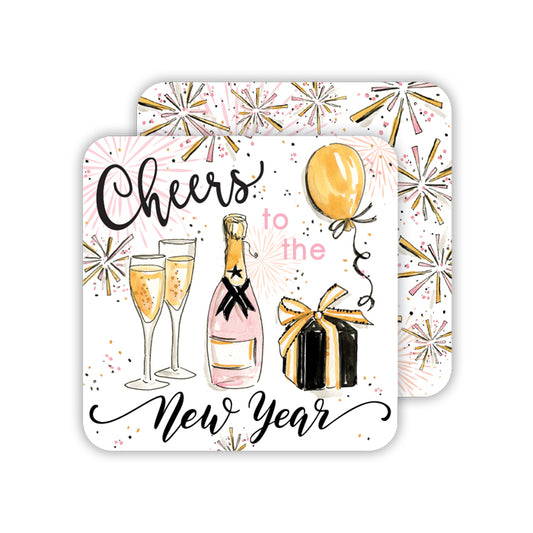 Cheers To The New Year Paper Coaster