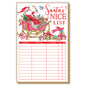 Handpainted Santa's Nice List Luxe Large Notepad