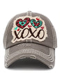 XOXO Heart Baseball Hat