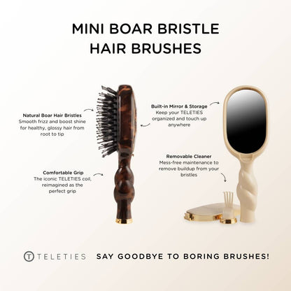 Mini Boar Brush - Tan