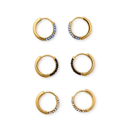 Pave Huggie Hoops (* 3 Colors*)