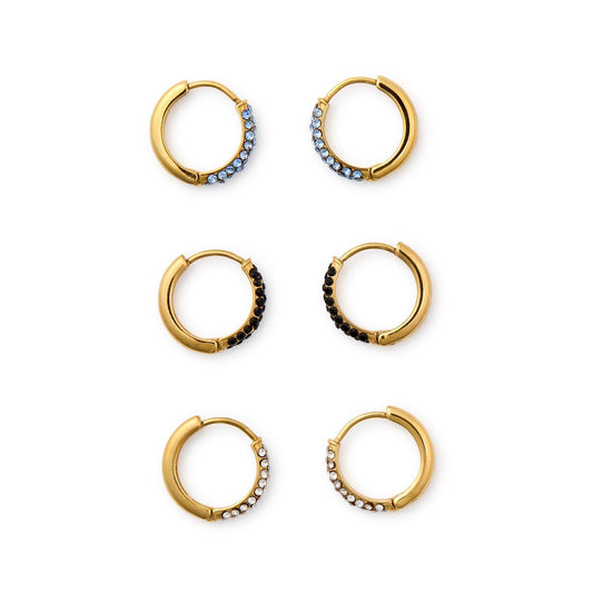 Pave Huggie Hoops (* 3 Colors*)