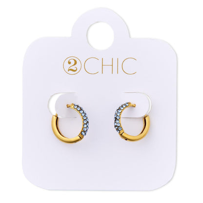 Pave Huggie Hoops (* 3 Colors*)