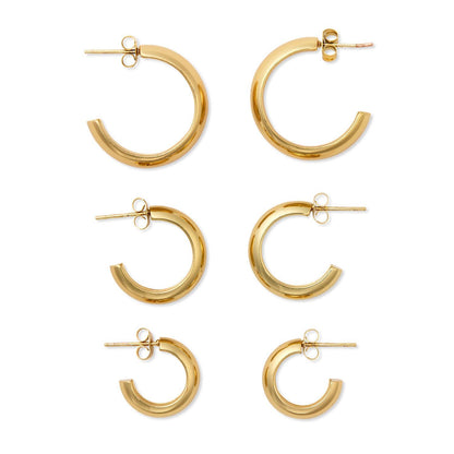Golden Hour Hoop Earrings (*3 Sizes*)