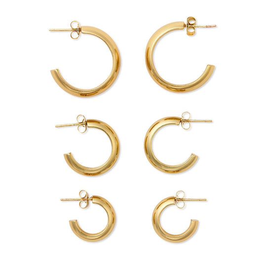 Golden Hour Hoop Earrings (*3 Sizes*)
