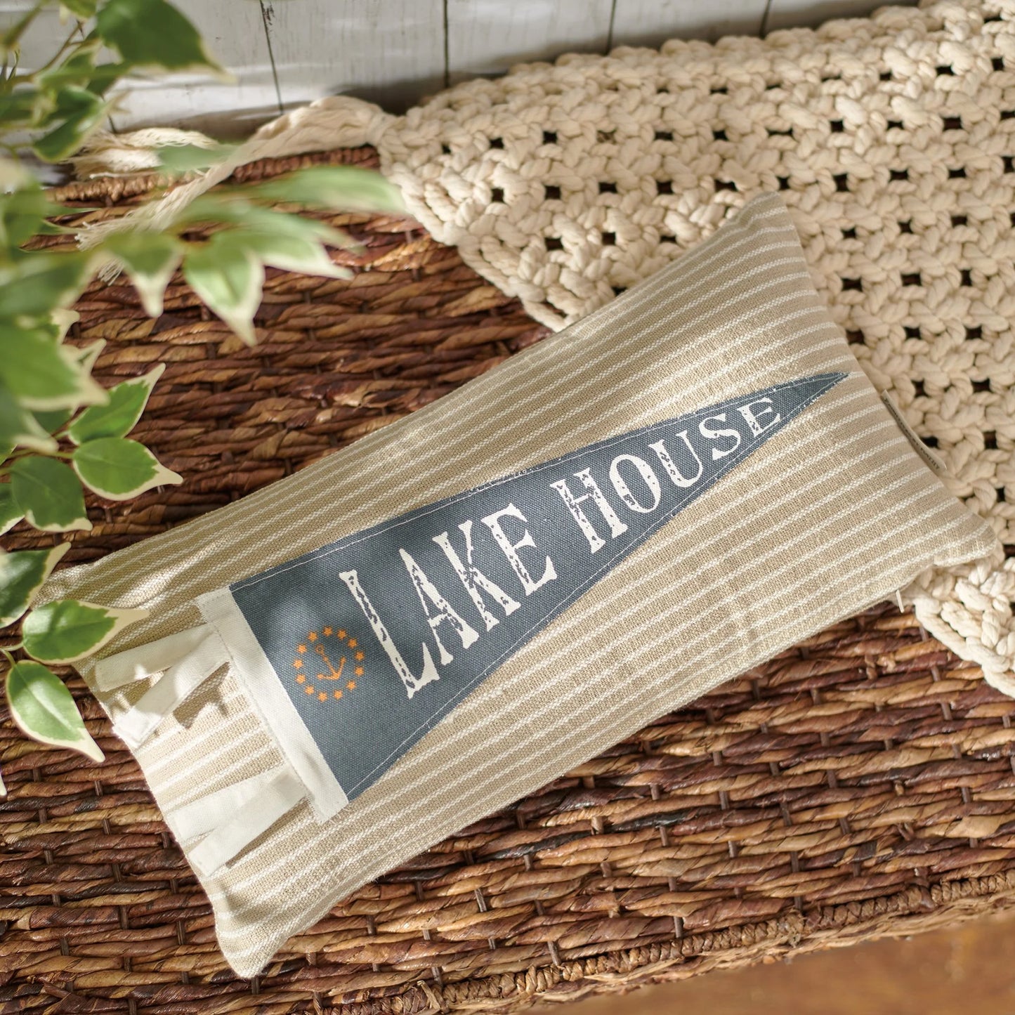 Lake House Pennant Pillow