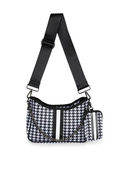 Blair Royal Houndstooth Neoprene Crossbody