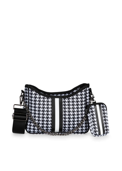 Blair Royal Houndstooth Neoprene Crossbody