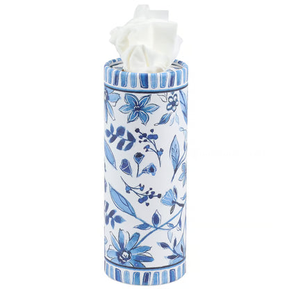 Blue Florals Tissue Box Set