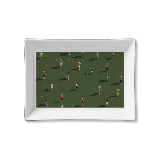 Ceramic Tray - Golfers