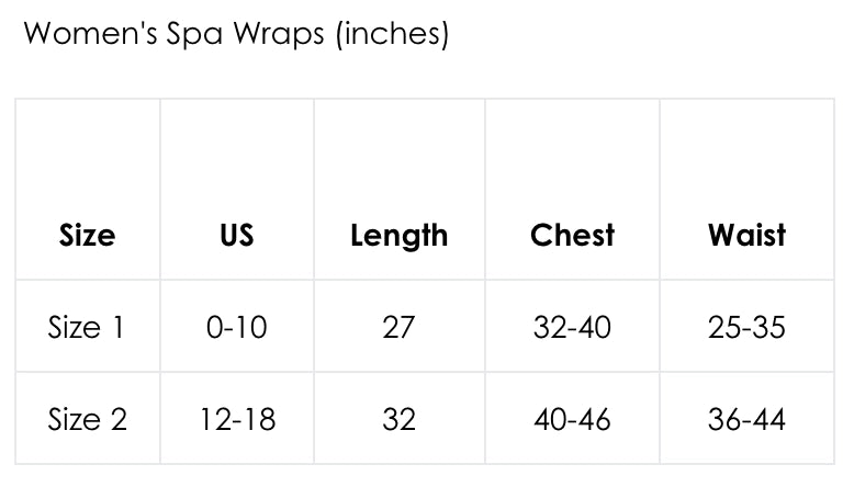 White Seersucker Spa Wrap