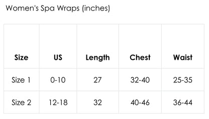 White Seersucker Spa Wrap