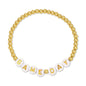 GAME DAY 4mm Gold Beaded Bracelet
