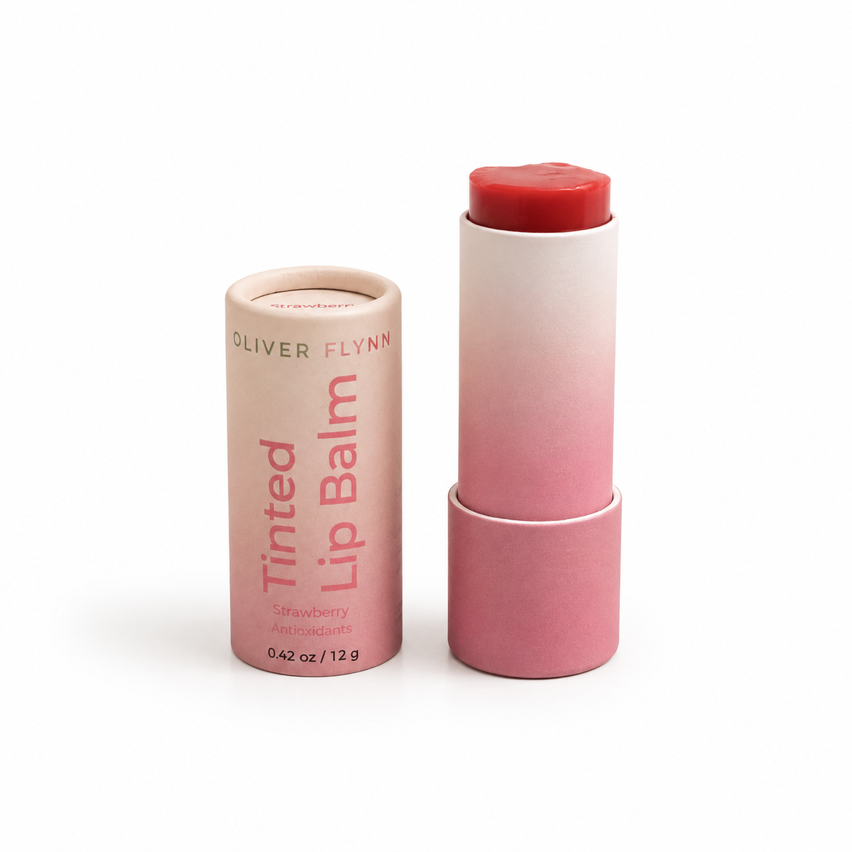 Strawberry Shortcake Tinted Lip Balm kid-Friendly Paper Tube
