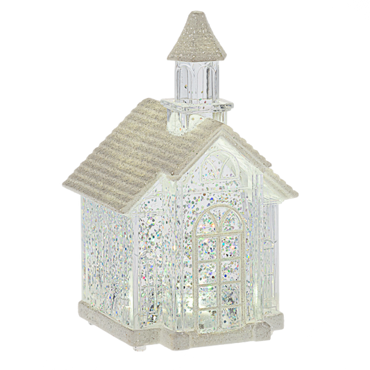 Lighted LED Church Mini Shimmer
