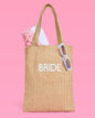Bride Straw Beach Tote