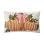 Pink Stripe Pumpkin Trio Hook Pillow