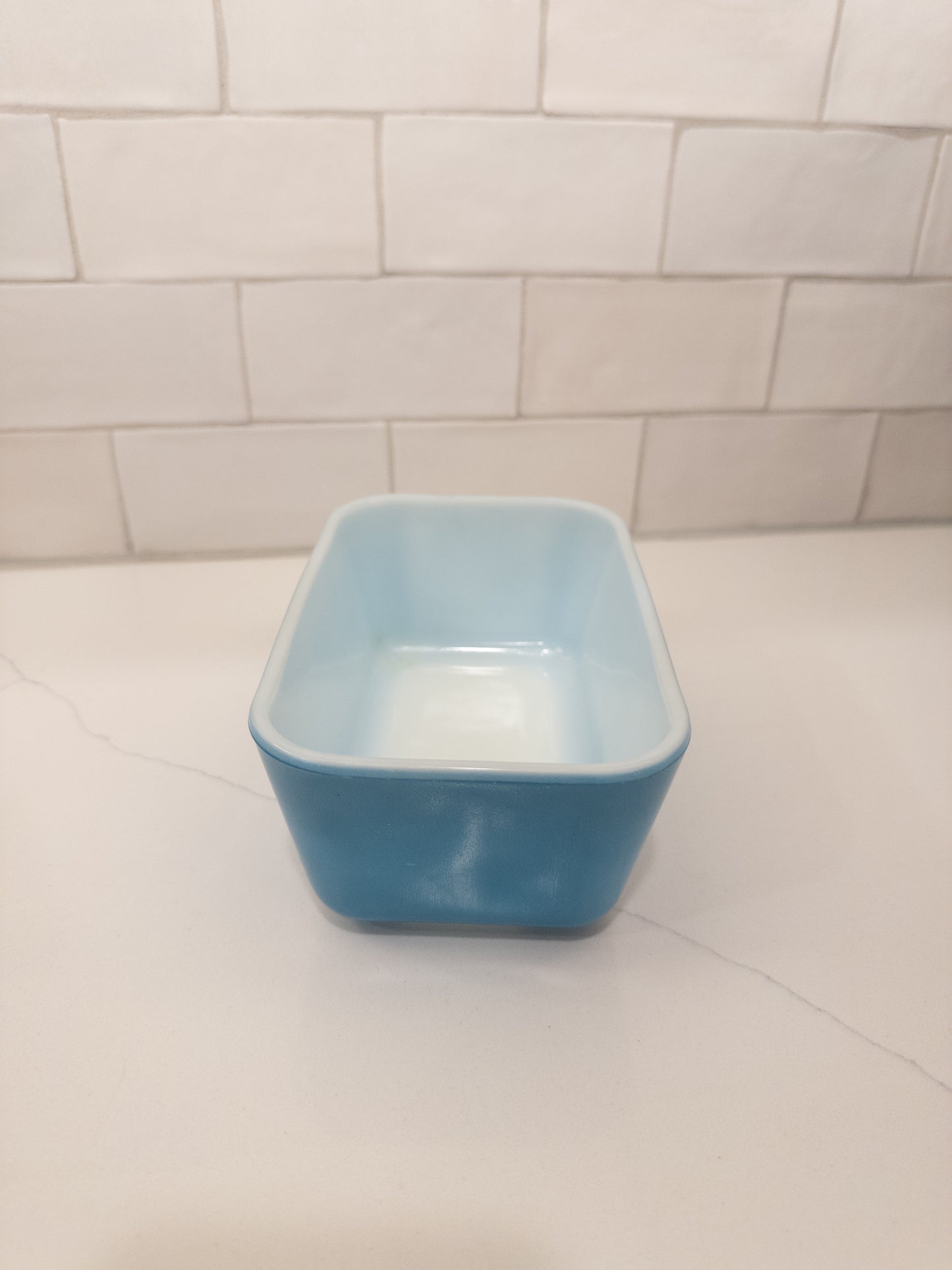 Vintage Pyrex 502 Primary Blue Refridgerator Dish