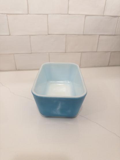 Vintage Pyrex 502 Primary Blue Refridgerator Dish