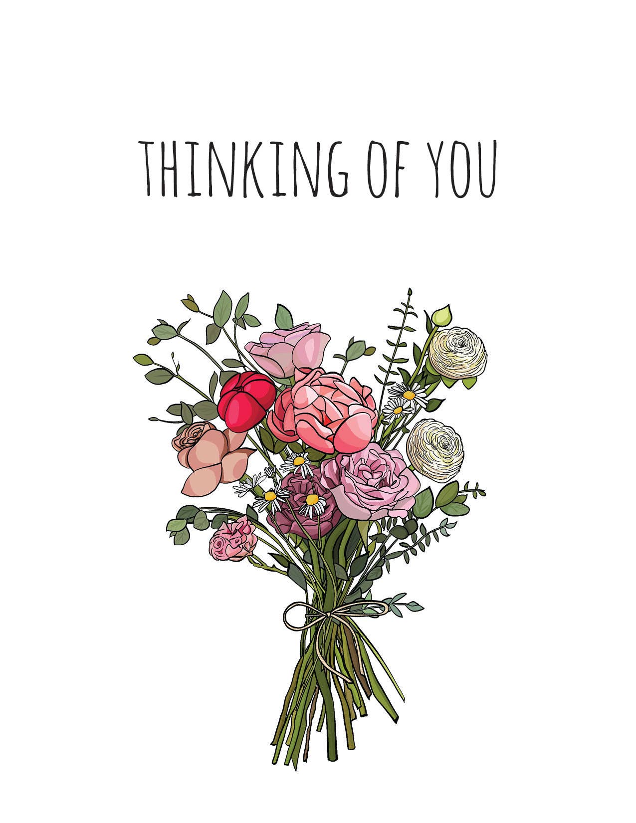 Thinking of You Bouquet Card