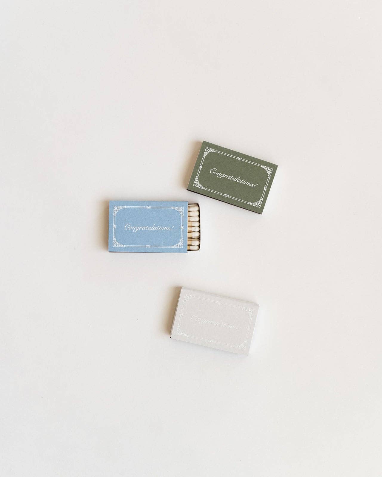 Just Married Matchbox (Sage)