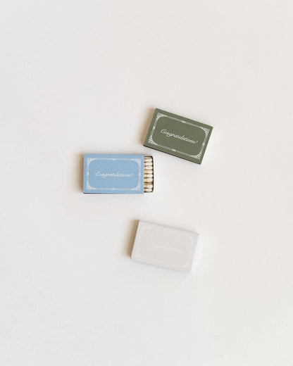 Just Married Matchbox (Sage)