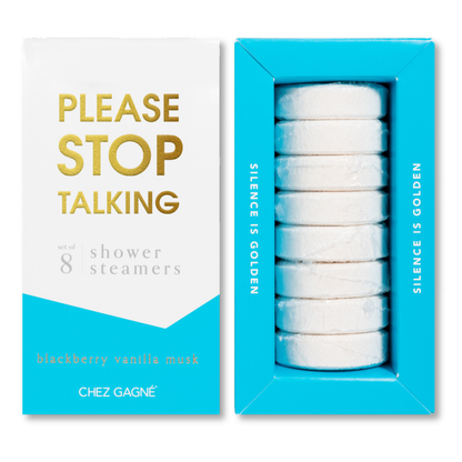Please Stop Talking Shower Steamers - Blackberry Vanilla Musk - Set of 8 Tabs