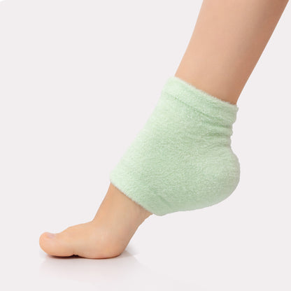 Green Moisturizing Heel Socks - Mint