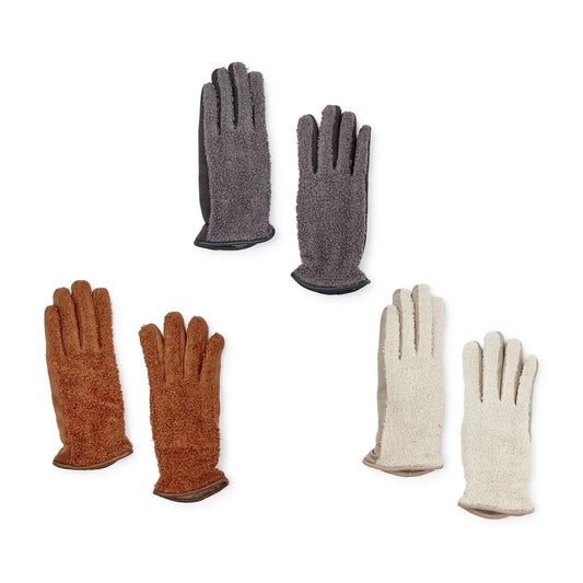 Sherpa Gloves with Touchscreen Fingertip and Plush Lining