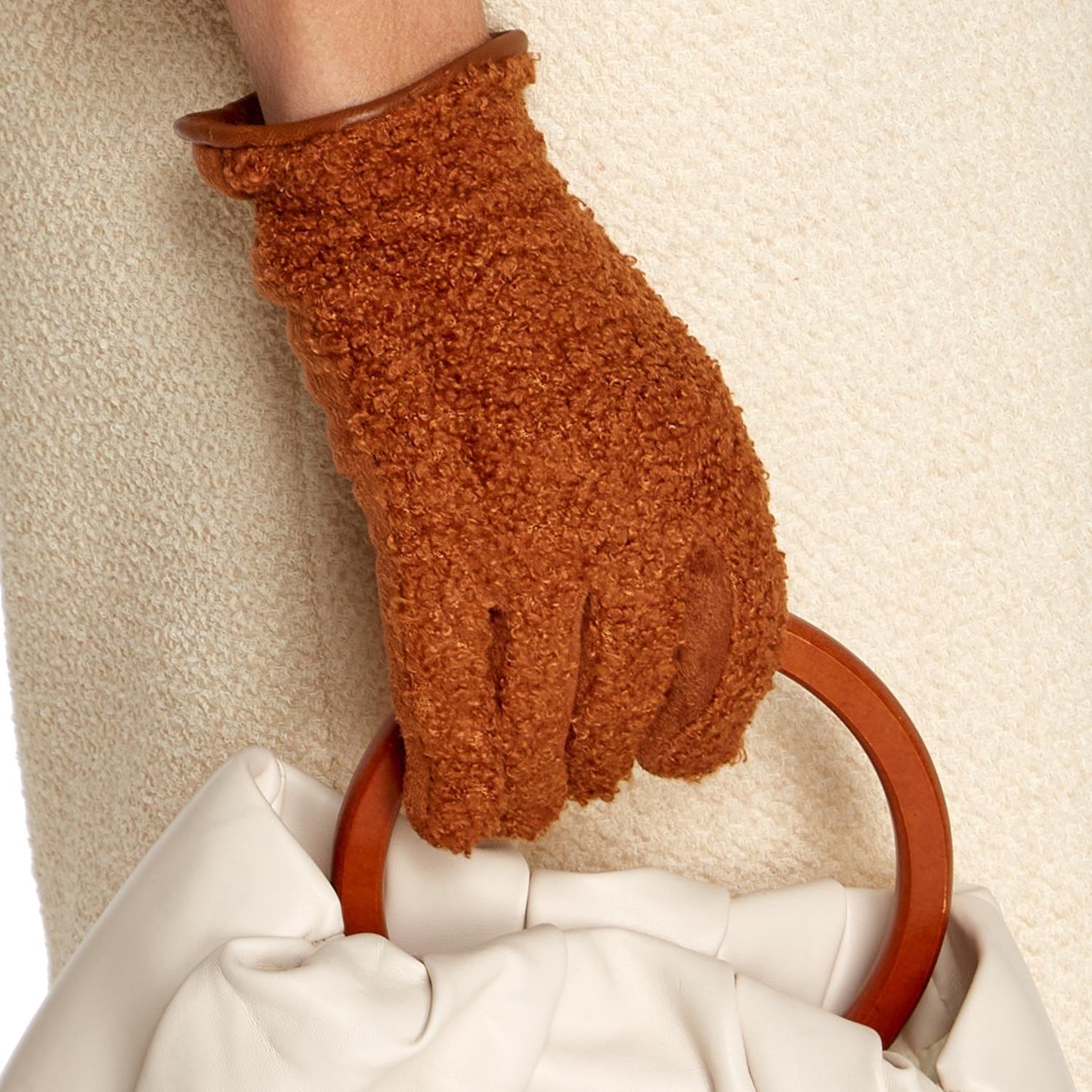 Sherpa Gloves with Touchscreen Fingertip and Plush Lining