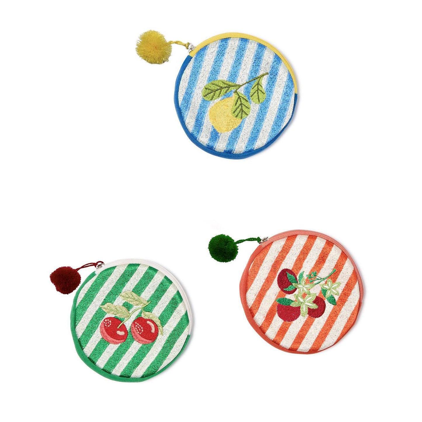 Fruit Woven Stripe Coin Pouch (*Multiple Styles*)