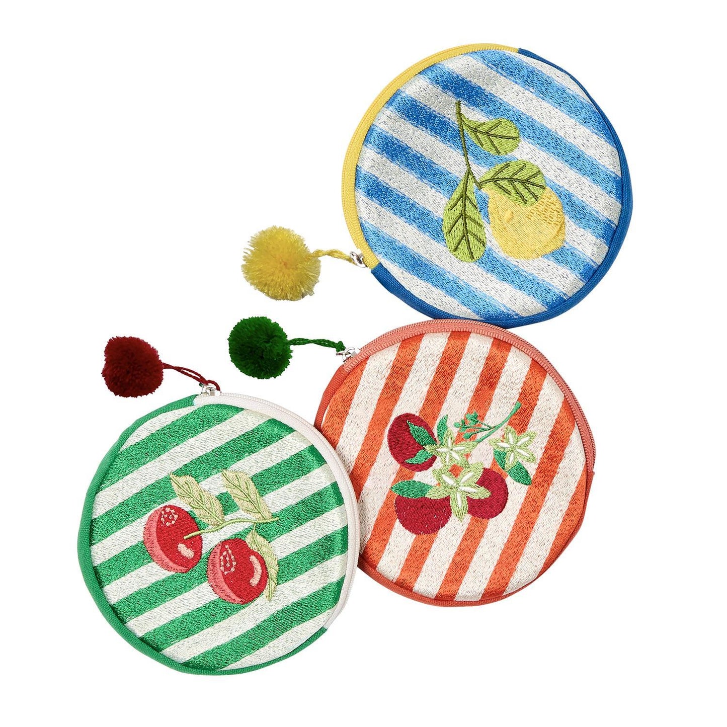 Fruit Woven Stripe Coin Pouch (*Multiple Styles*)