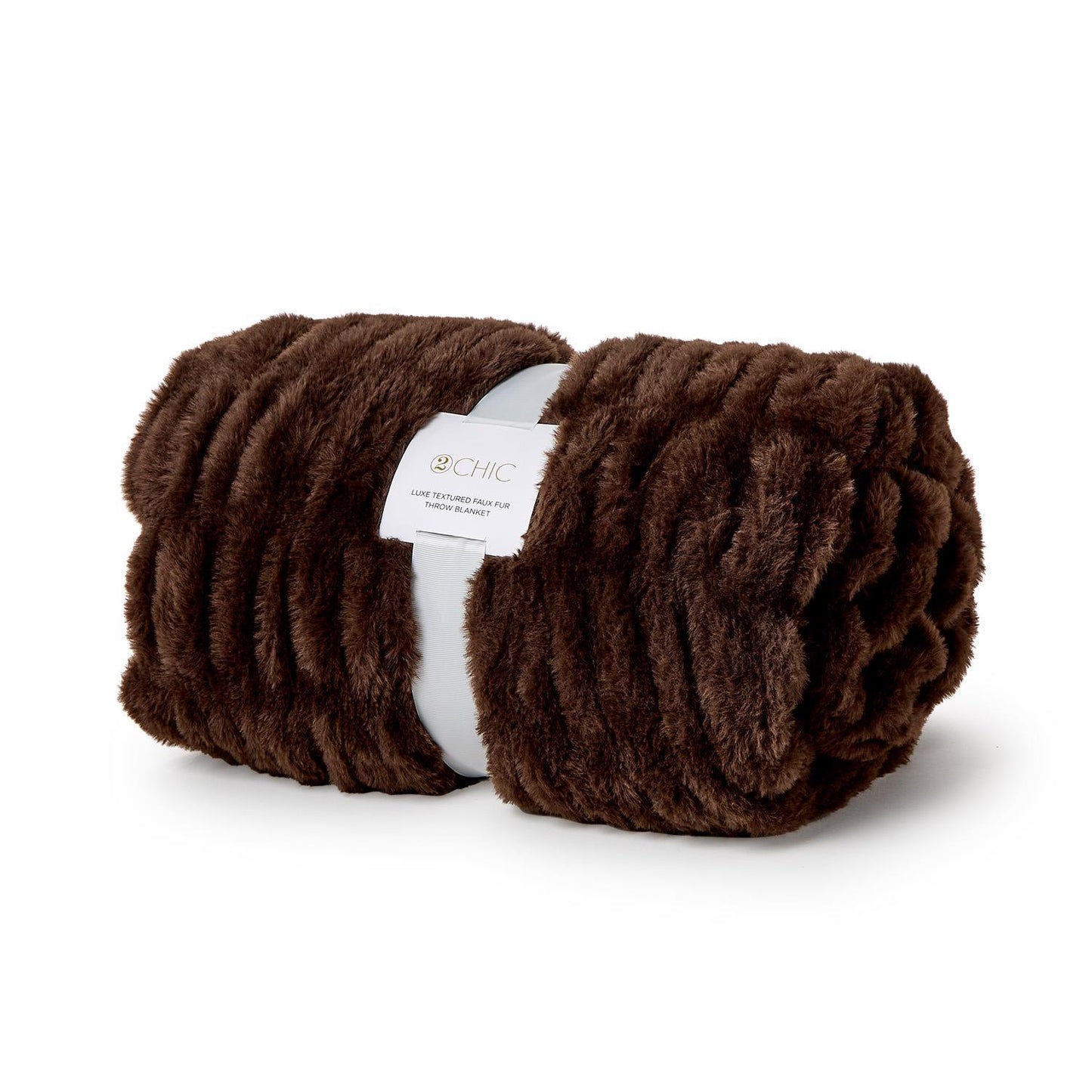 Brown Faux Fur Throw